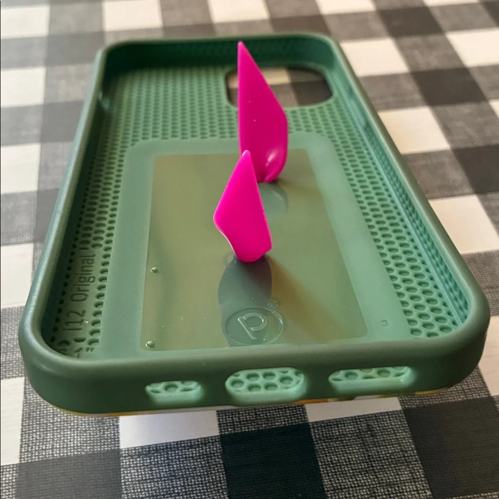 Loopy Case Lemon Print Phone Case with Pink Loopy Grip
